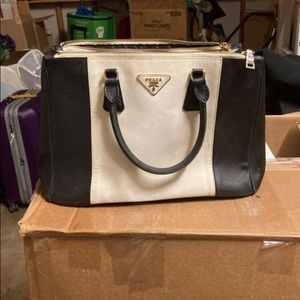 Prada big purse, long strap for crossbody option